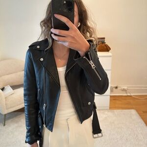 Aritzia faux leather jacket